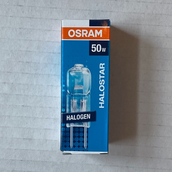 Osram Halostar 50 W Halogen Bulbs Set of 9 in Boxes 12V GY6.35 Bi-Pin Base - Picture 7 of 11